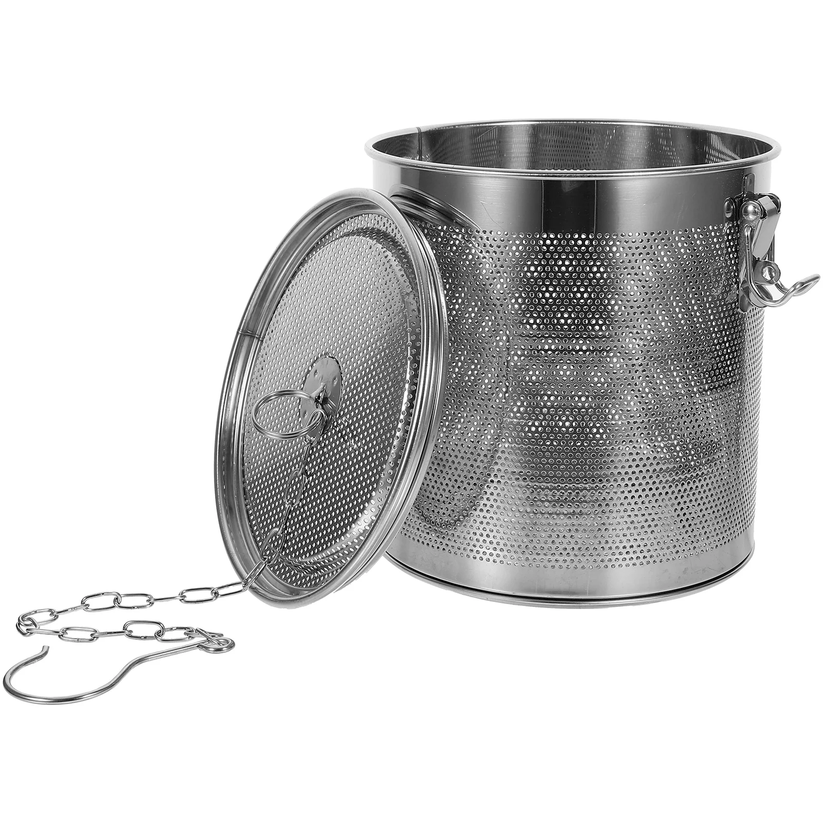 

Stainless Steel Halal Basket 16cm Spice Infuser Fine Mesh Tea Filter Reusable Pot Stewed Strainer Kitchen Supplies Household