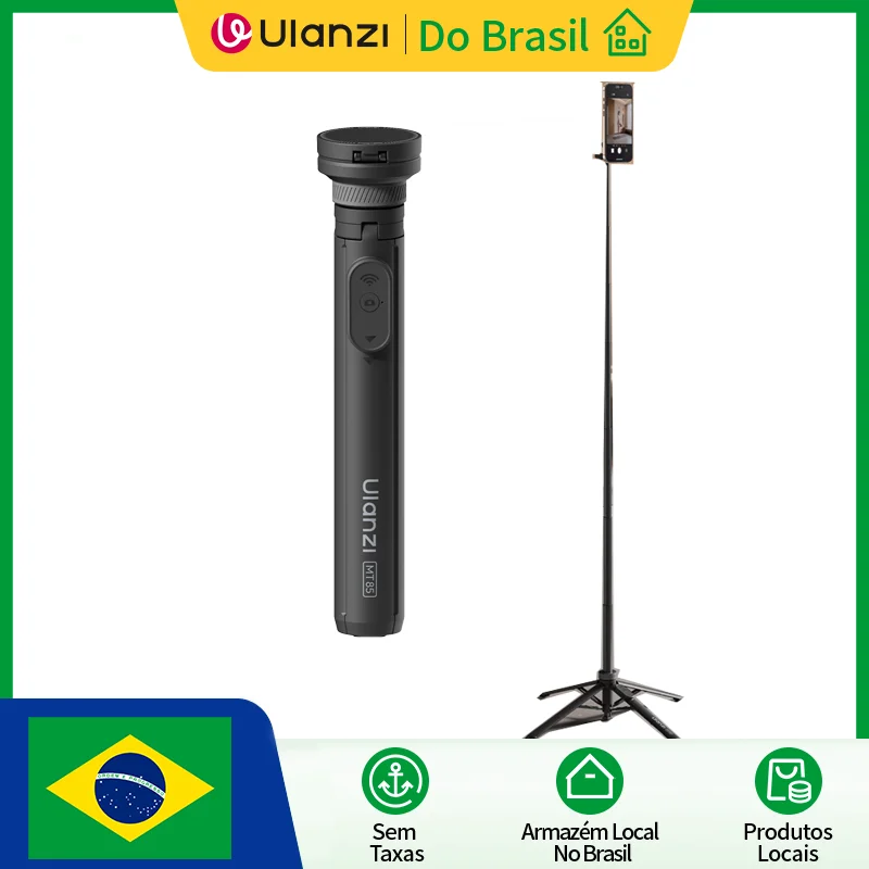 Ulanzi MT85 1.5M Magsafe Tripé Automático Selfie Stick para Iphone 17 16 15 Android Tripé de Telefone Dobrável para Celular Vlog Live