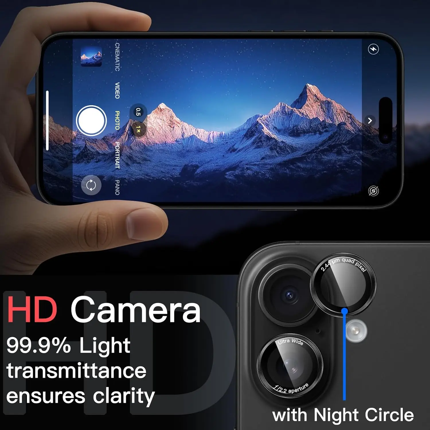 غطاء حماية لعدسة الكاميرا لهاتف آيفون اير 17 برو ماكس 16E 15 بلس 14 12 11 برو ماكس حماية الهاتف ملحقات أسود أحمر