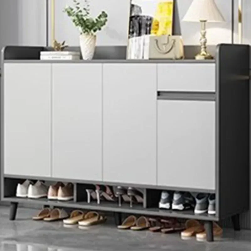 Multi Layer Nordic Shoe Cabinets Closed Storage Modern Drawer Shoe Cabinets Black Stylish Sapateiras Entrance Hall Furniture