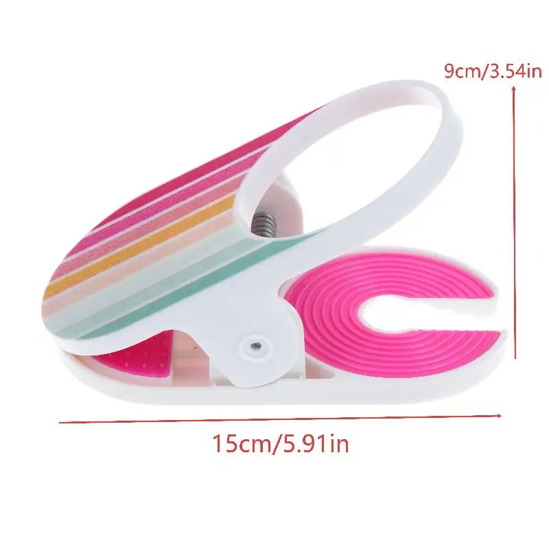 Rainbow Clip On Chair Armrest Cup Holder Portable Anti Slip Plastic Drink Holder Beach Chair Cup Holder For Beach Poolside Patio view 6