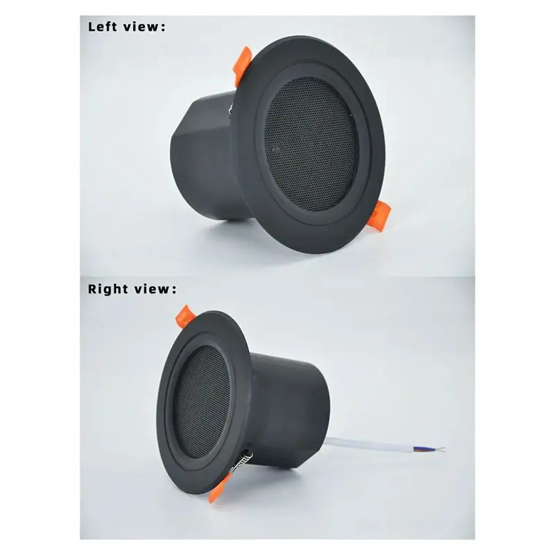 [B24B!】 3'' Ceiling Home Speaker Speaker For Kitchen Bathroom 10W Moisture-Proof Full Range Music Speaker Full Range Music Speak