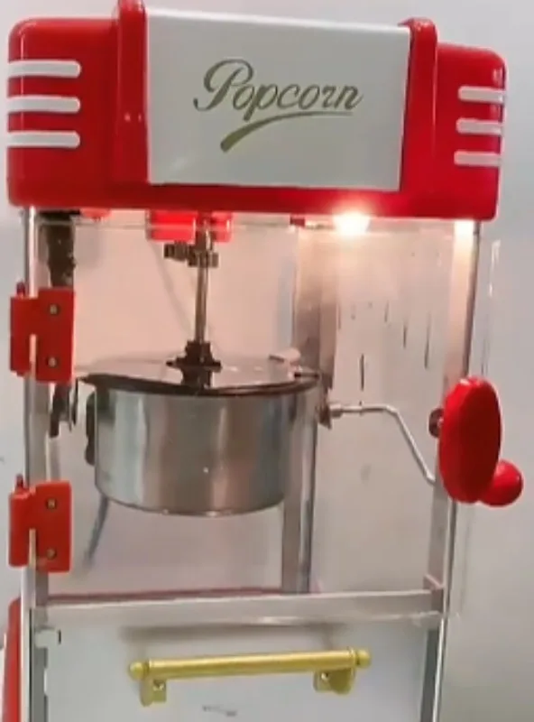 Automatic Electric Heating Popcorn Machine Commercial Grade Spherical Popcorn Maker Practical Small Puffing Device