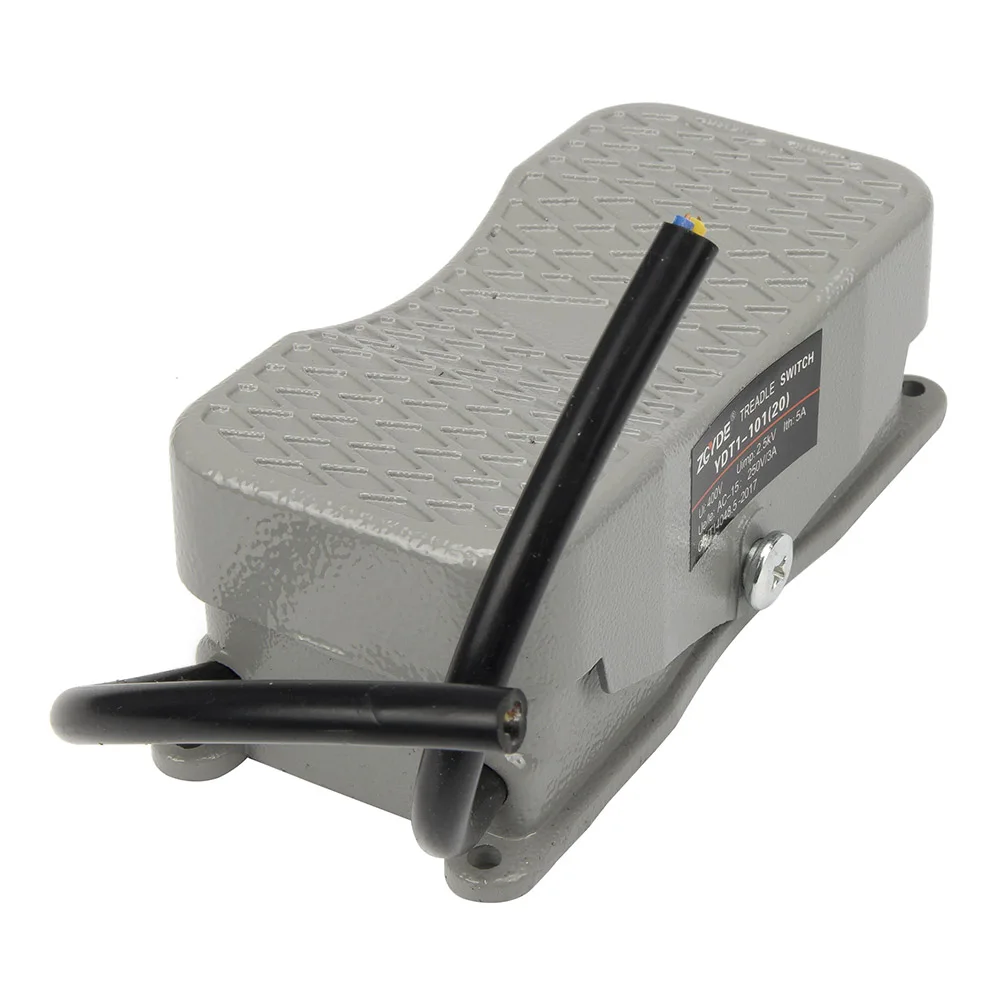 YDT1-20 aluminum case foot switch treadle pedal power switch forward and reverse switch with two wires