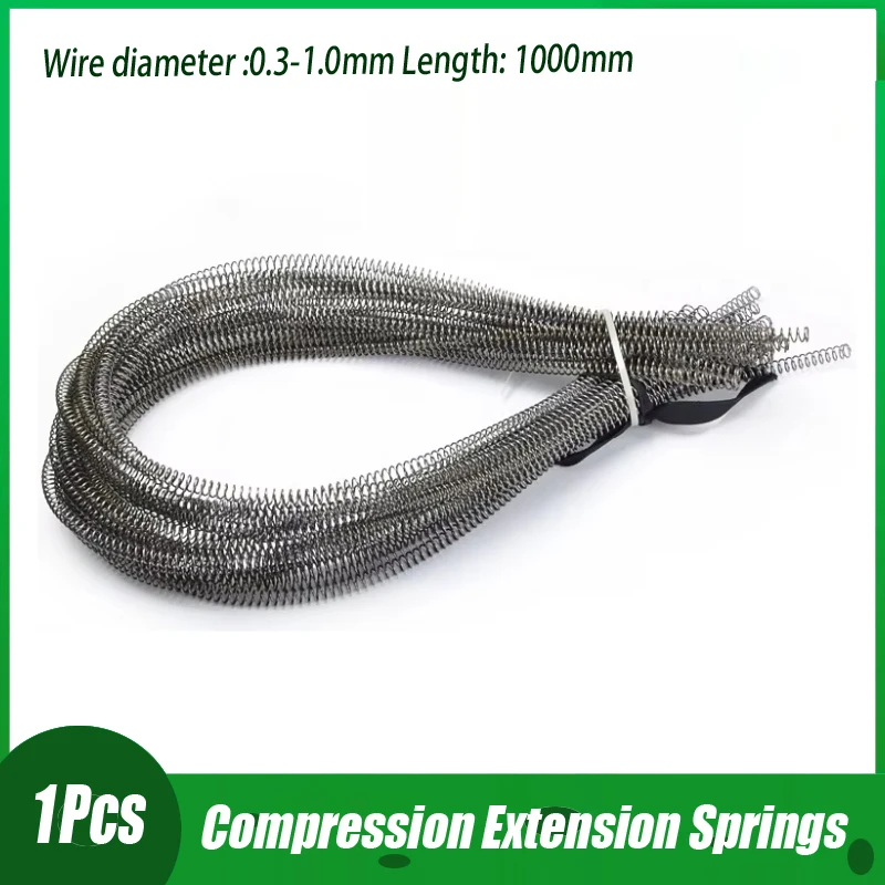 High Quality Thin Long Coil Compression Extension Springs 0.3-1.0mm Wire Diameter*(2-14)mm Out Diameter*1000mm Length