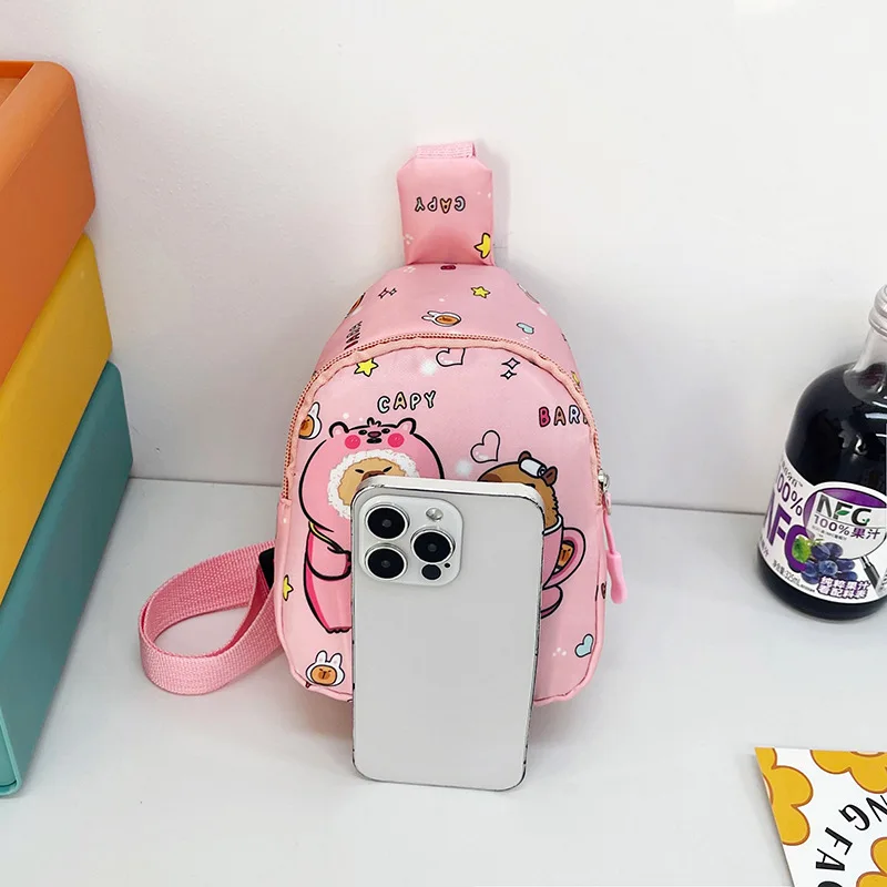 لطيف كابيبارا حقيبة كتف حقيبة تخزين صغيرة الكرتون حقيبة صدر للرجال ديكور المنزل حقيبة ساعي محفظة نسائية للعملات المعدنية للأطفال