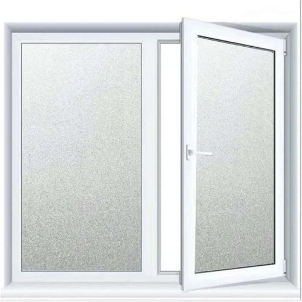 Window Film Privacy Frosted Decorative UV Window Sticker Privacy Frosted Static Non Adhesive Film Window Decal for Glass