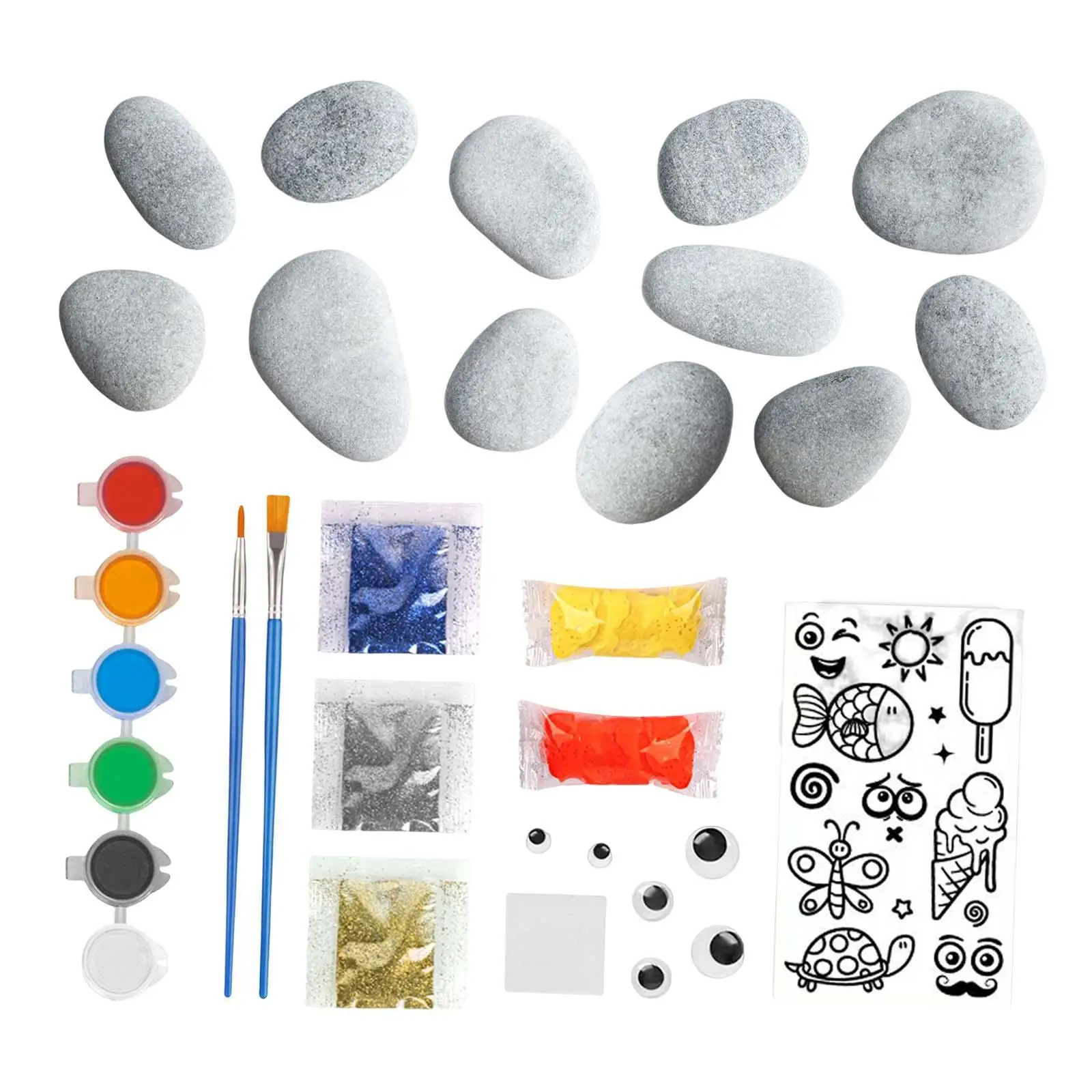 Creativity Painting Kit arts and Crafts Kids Toys Waterproof Painting stone for Garden Activities Children