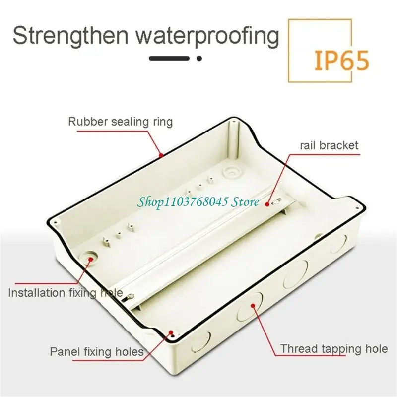 R53F Clear Lid Power Distribution Protections Box IP65 Waterproof 3/5/8/12/18Ways