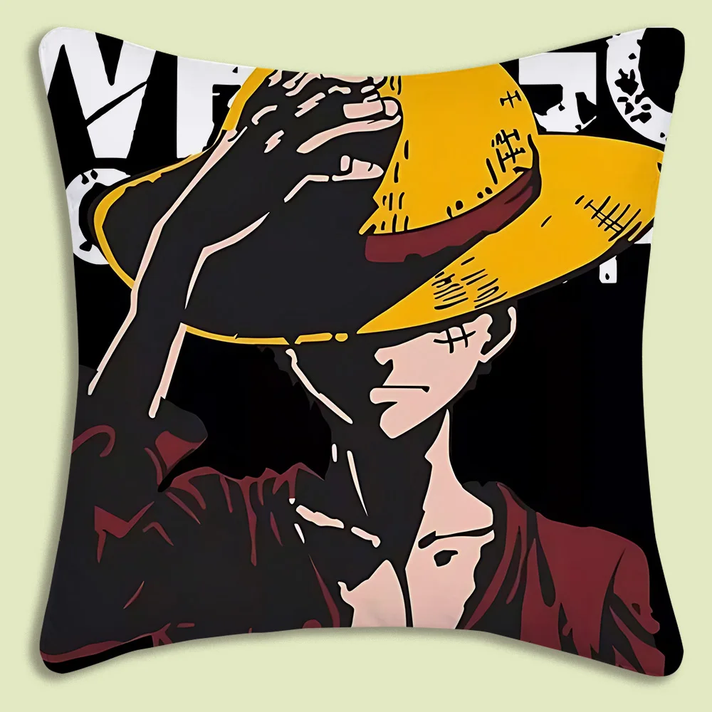 1PC Cartoon One Piece Pillowcase Cartoon Sofa Decoration Home Double-sided Printing Cute Cushion Cover Decoration Gift - view 3