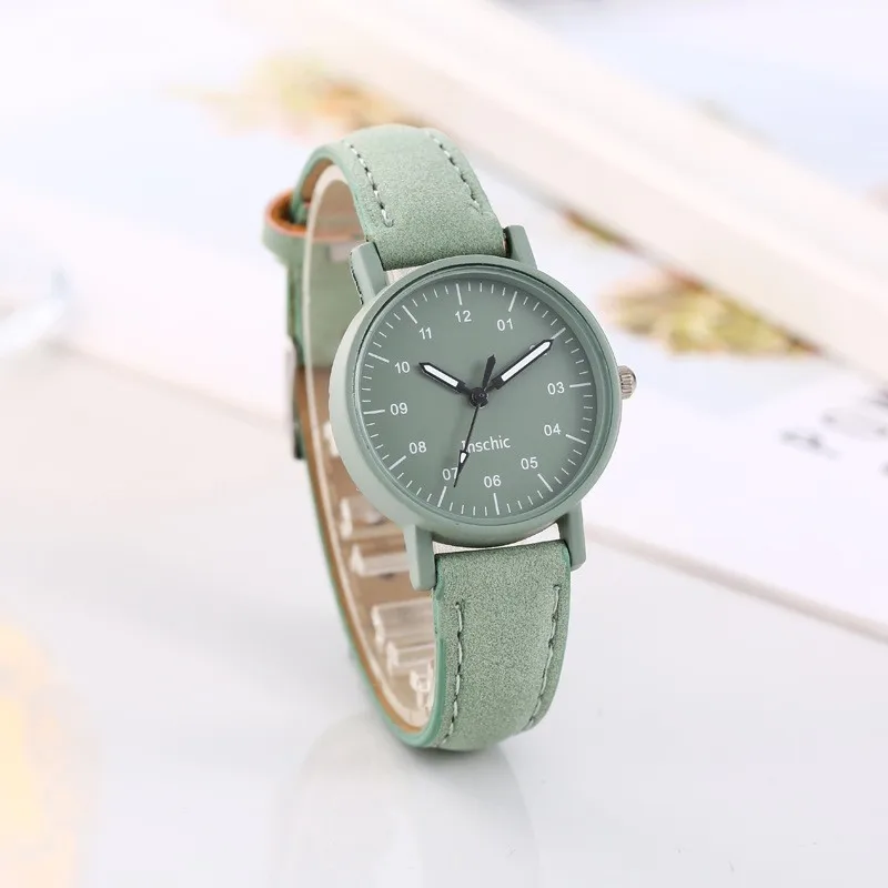 YIKAZE Women Luxury Quartz Watch PU Leather Strap Watches Waterproof Round Retro Bracelet Watch Ladies Girls Wristwatch Reloj 시계