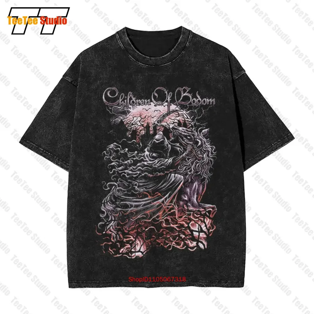 Children Of Bodom- Finland Melodic Death Metal Band Vintage Oversized T-Shirt K4A6