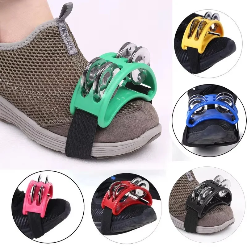 Foot Shaker Foot Shaker Percussion Foot Tambourine Shaker Percussion Drum Set Metal Jingle Musical Instrument Accessories