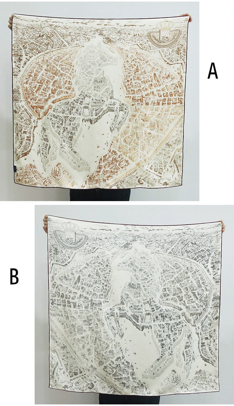 18 مللي متر وشاح حريري المرأة مزدوجة الوجهين وشاح التوت الفاخرة مصمم 90 اليد رولارد حواف عصابات حزام حقيبة اكسسوارات هدية