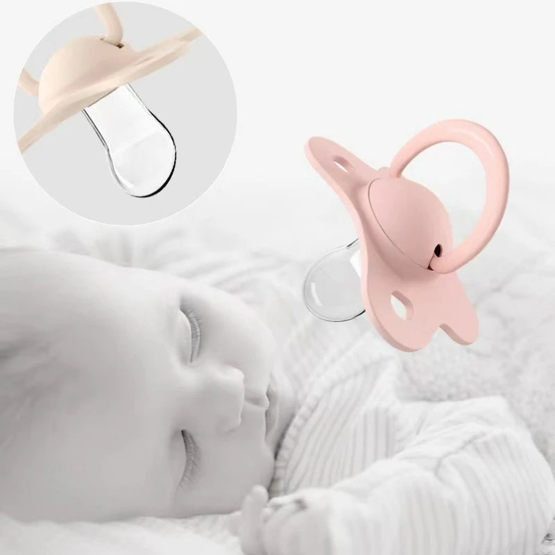 Silicone Baby Nipple BPA Free Flat Head Infant Baby Pacifier Food Grade Dummies Newborn Soft Teether Soother for Baby Gift