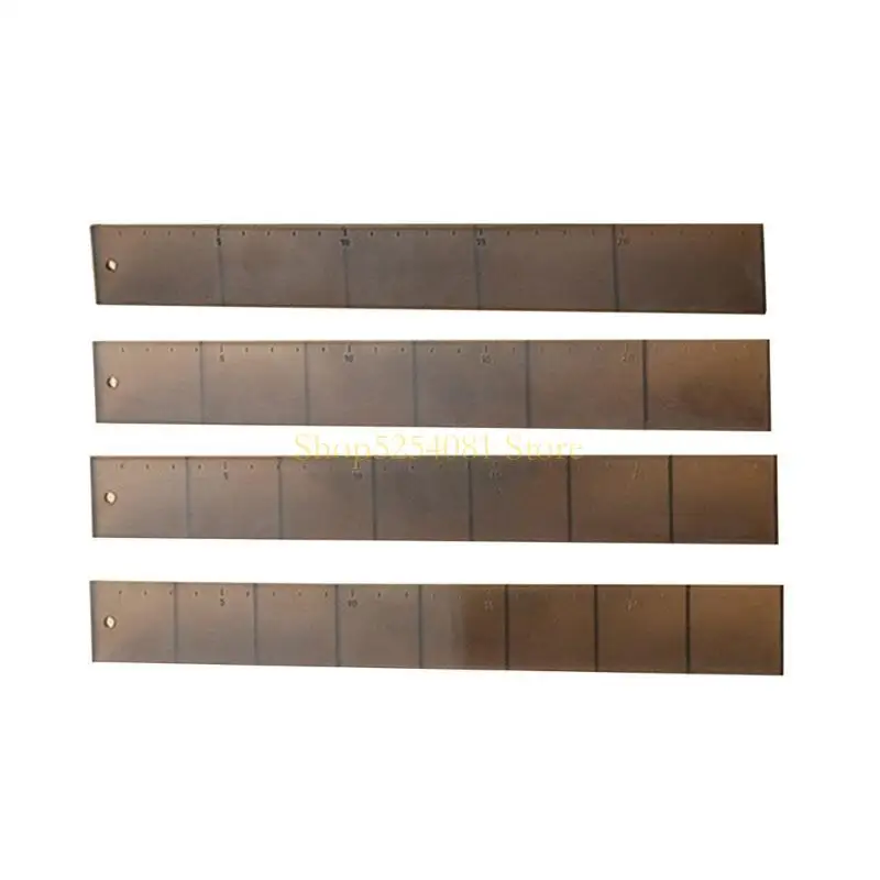 

AXYC 4Pcs Cake Cutting Roll Scale Ruler Uniform Division Molds Auxiliaries Tool Kitchen Pastries Bakings Ruler Easy to Clean