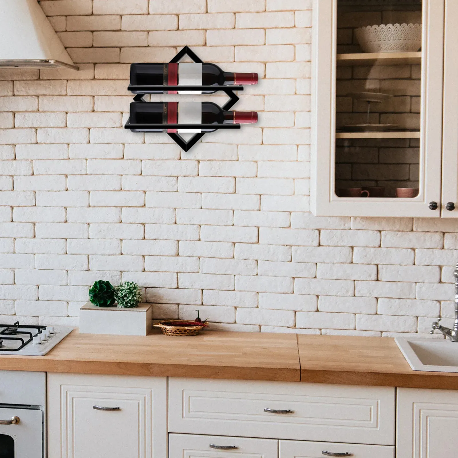 Floating Shelves - Rak Mengambang Kreatif untuk Memajang Botol,