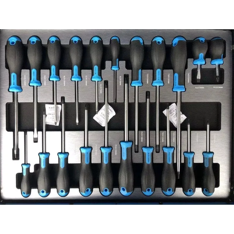 Mechanical Repair Hand Tool Set with Hard Case Carbon Steel Construction Includes Screwdrivers and Hammer for Car Repair