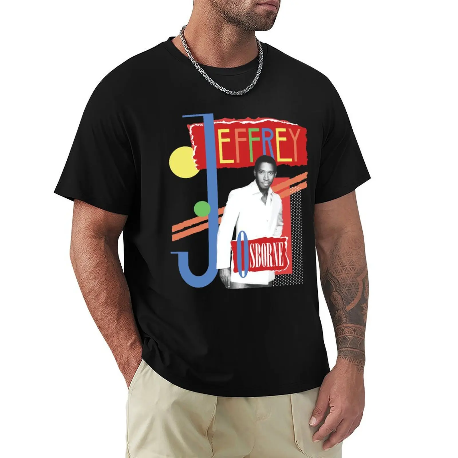 

Jeffrey Osborne T-Shirt Casual Loose Fit Short Sleeve T-Shirt