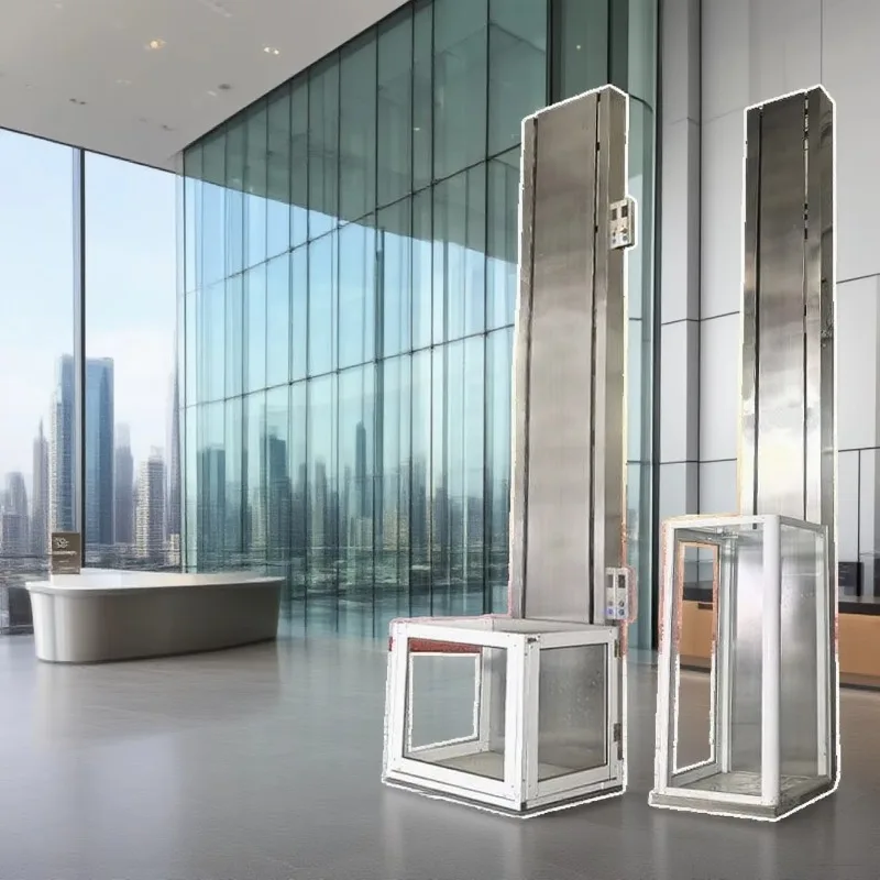 Single-rail Hydraulic Lifting Cargo Elevator, Load Capacity 500KG 1000kg