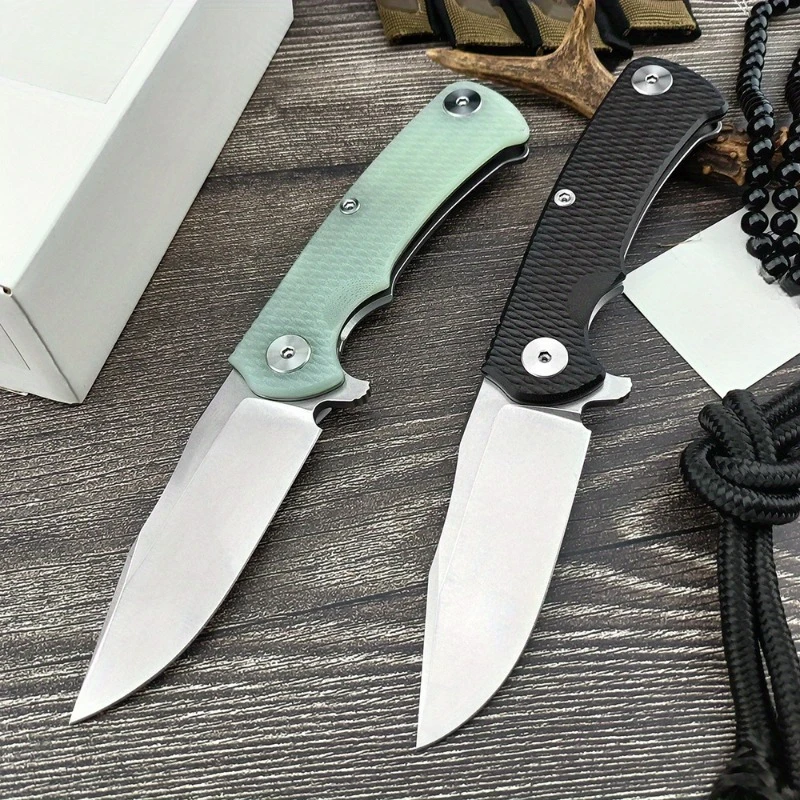 

Folding Pocket Knife D2 Steel G10 Handle Hunting Survival Camping Self-defense Outdoor EDC Utility Multitool Flipper Hand Knives