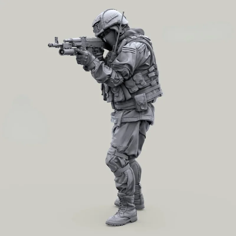 

1/35 Scale Resin Figure Model Kit Russian Army Soldier in Modern Infantry Combat Gear System1 Person Unassembled Unpainted 078x