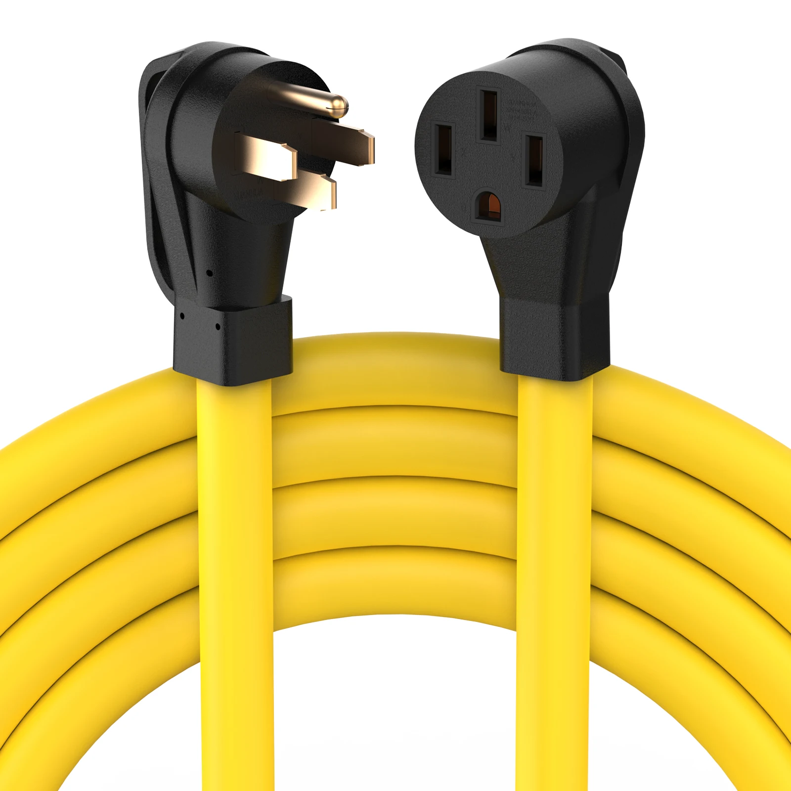 TOOLIOM 50A Generator Power Cord, NEMA 14-50P/R, 125/250V 12.5KW, 6/3+8/1 AWG STW, UL Listed, 25ft/50ft for RV/EV/Trailer Camper