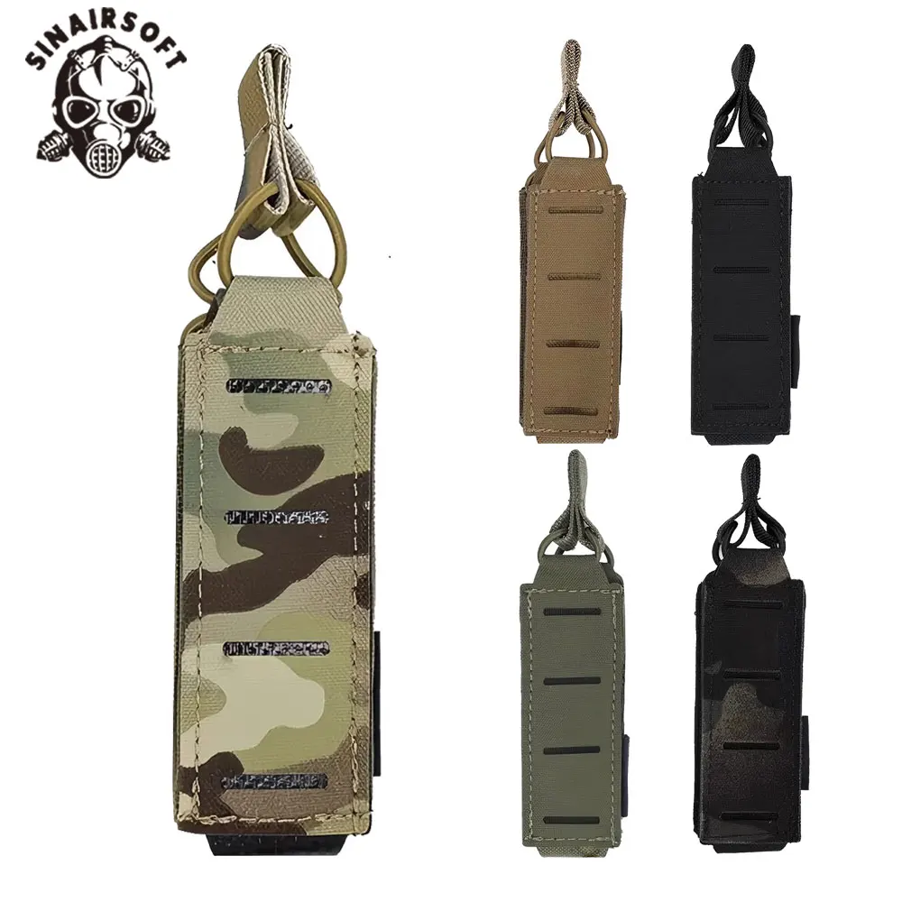 

SINAIRSOFT Tactical LSR 9mm Mag Pouch Single Mag Carrier MOLLE Pouch Laser Cut