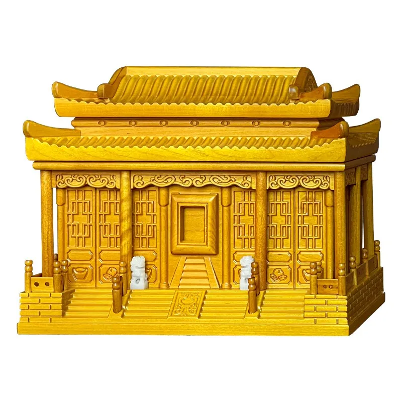 

Golden nanmu antiseptic urn Yongan Palace design generation safe life box