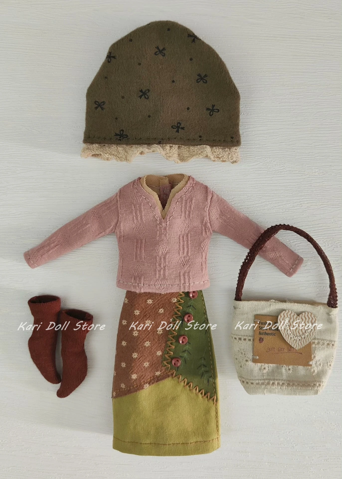 

Одежда и юбки для кукол Kari 2026: Розовый топ ручной работы, юбка с цветовыми блоками для кукол Landazz, Landoudou, Landazz ob24, ob22