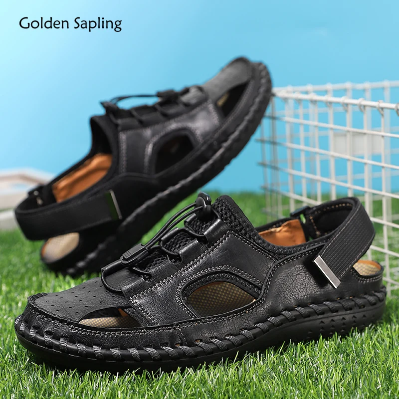 

Golden Sapling Sandals Men Summer Casual Shoes Outdoor Men's Sandal Platform Footwear Fashion Beach Flats Leisure Trekking Shoe