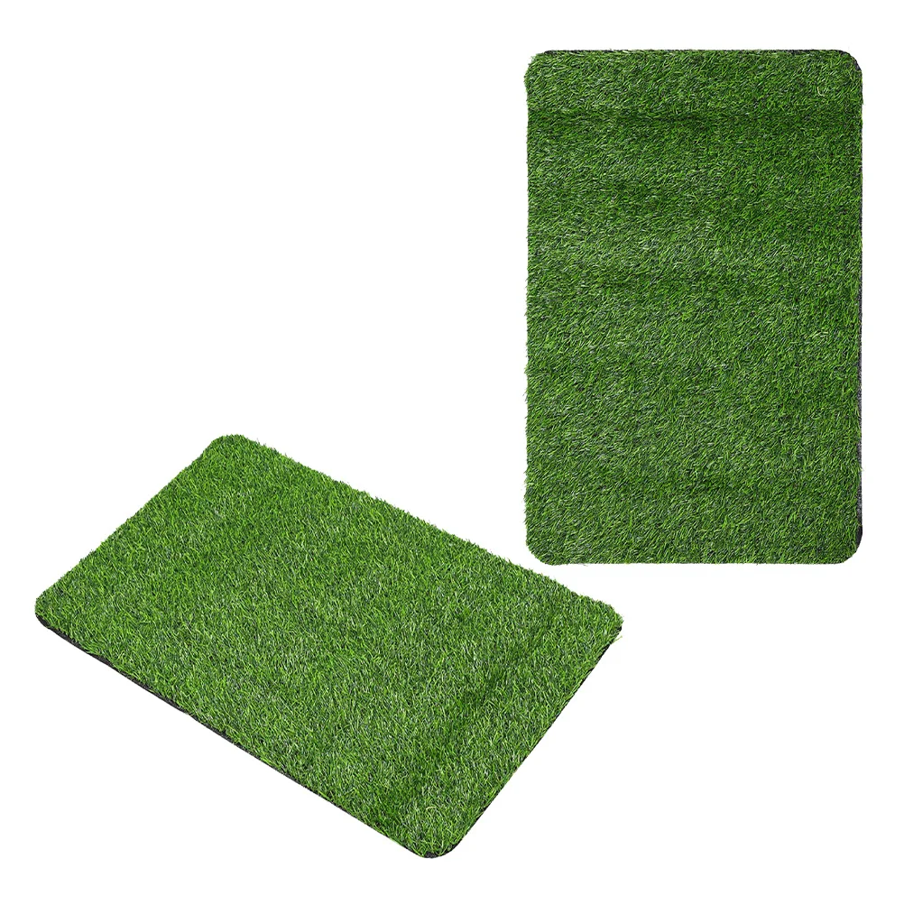 

2Pcs Artificial Grass Door Mat Realistic Fake Grass Rug for Entryway Patio Outdoor Home Decor Entryway Rugs Turf Mat