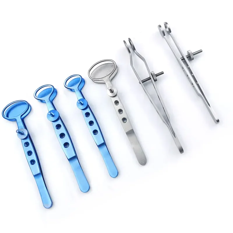 Ophthalmic Tweezer Chalazion Forceps Stainless Steel/ Titanium Small Animal Surgery Tool Ophthalmic Instrument 1pcs