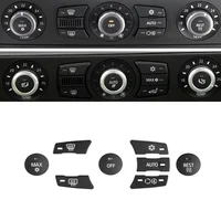Reemplazo de la pegatina del botón de Control de aire acondicionado de CA del clima del coche para BMW 5 Series E60 E61 523 525 528 530 535 2003-2010