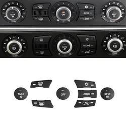 Car Climate AC Air Conditioning Control Button Decal Replacement For BMW 5 Series E60 E61 523 525 528 530 535 2003-2010
