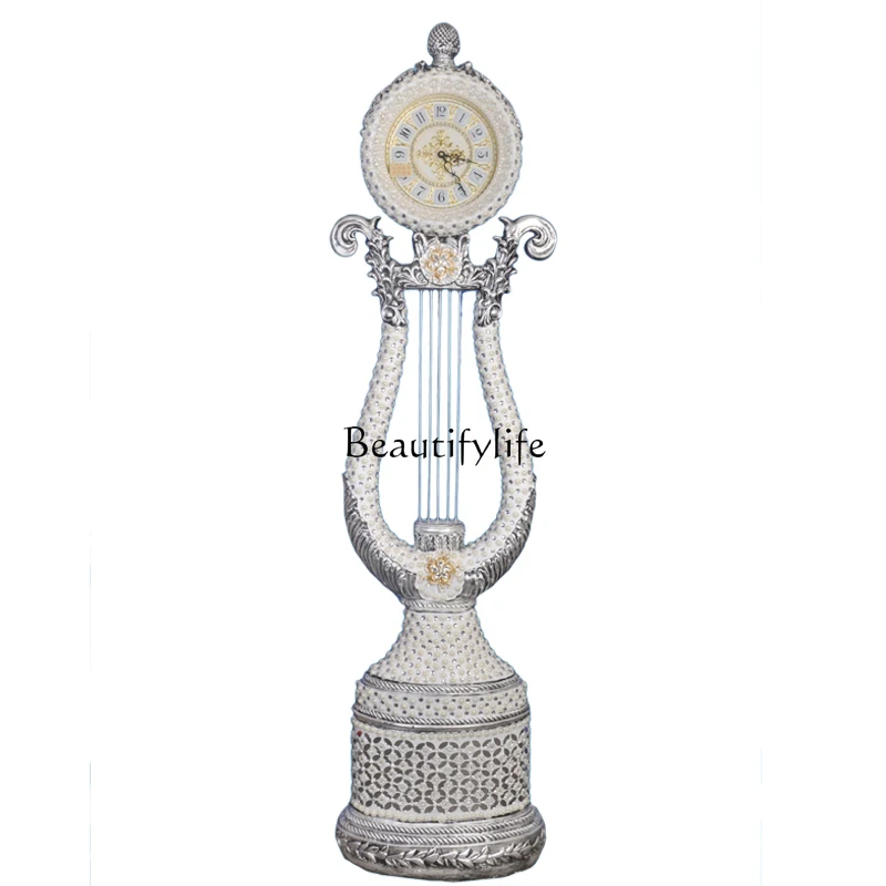 

Creative Floor Villa Living Room Antique Standing Grandfather Clock Simple Clock Modern Zhong Jian Art Fashion