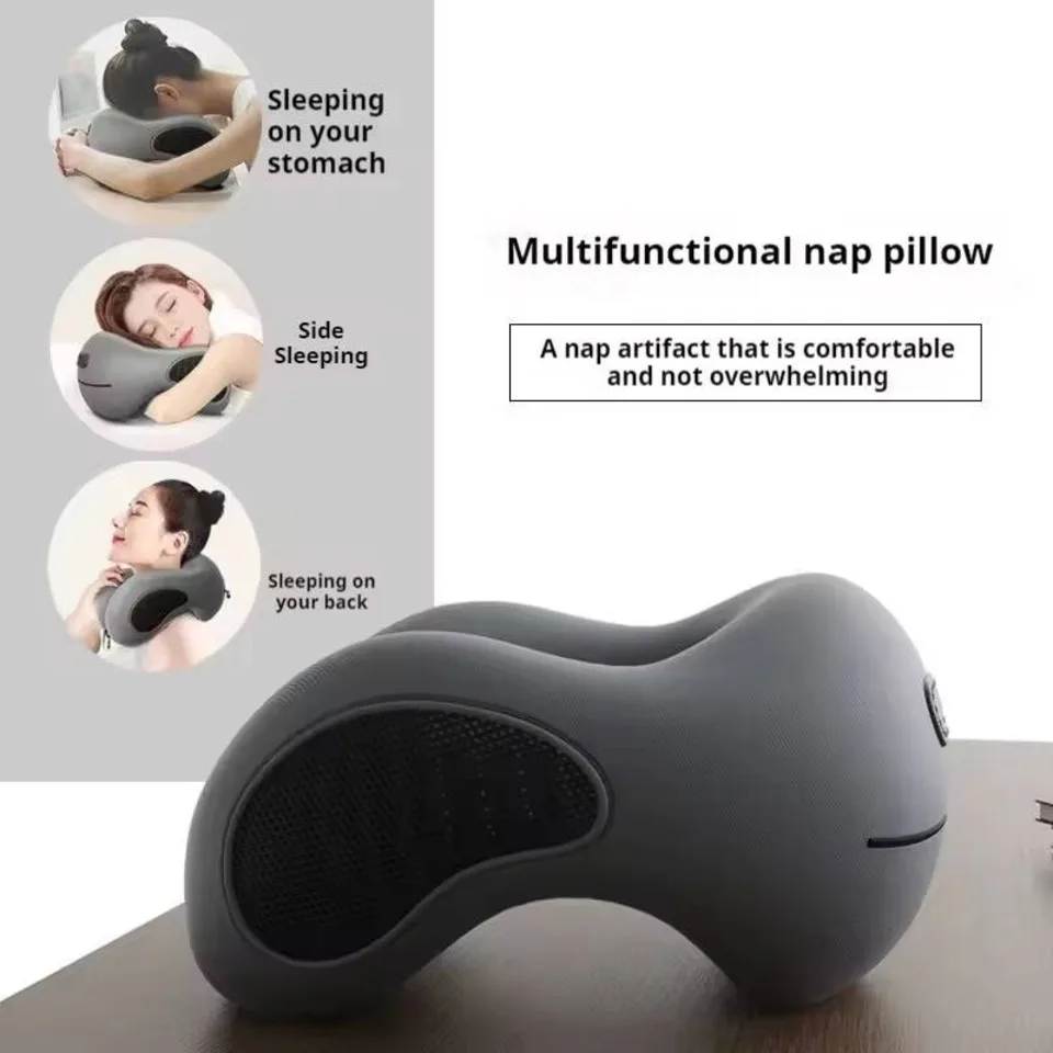 

Многофункциональная U-образная подушка для шеи с губчатым наполнителем, медленно восстанавливающая форму, мягкая дорожная подушка для сна, массажная подушка для оздоровления шейного отдела позвоночника, подушка для дневного сна