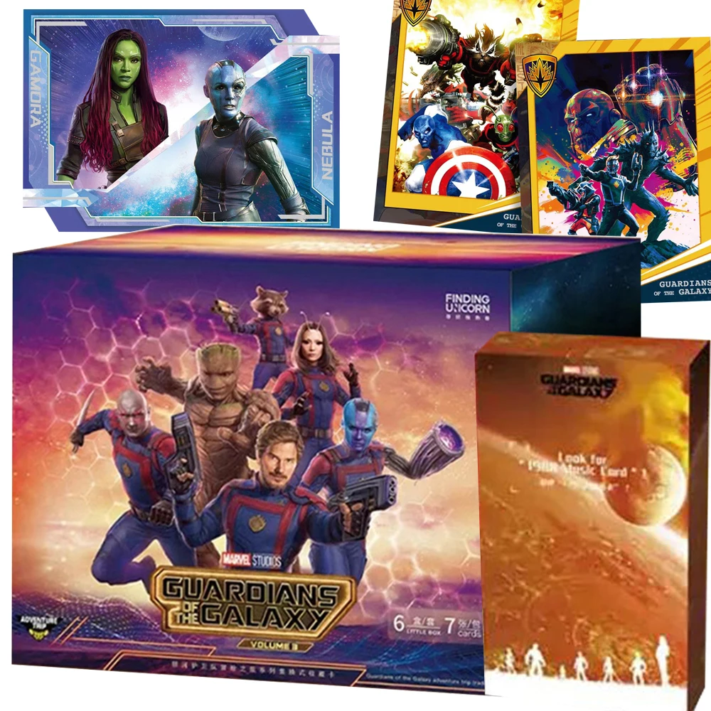 

MARVEL Guardians of The Galaxy Cards for Kids Global Limited Edition Rare Exclusive Role Inlaid Hand Drawn Cards Hobbies Gifts