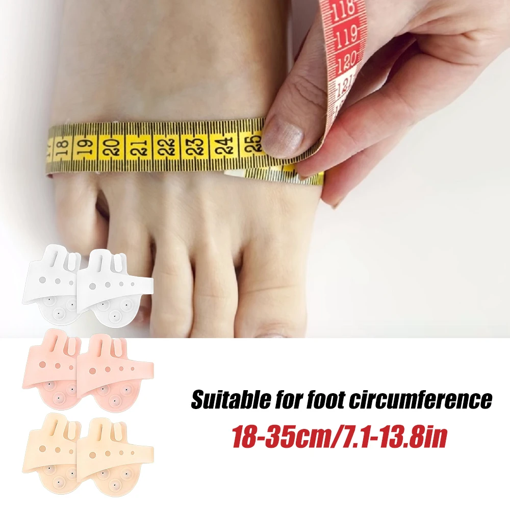 Silicone Gel Magnetic therapy Toes Separator Hallux Valgus Corrector Bunion Bone Ectropion Adjuster Toes Outer Foot Care Unisex