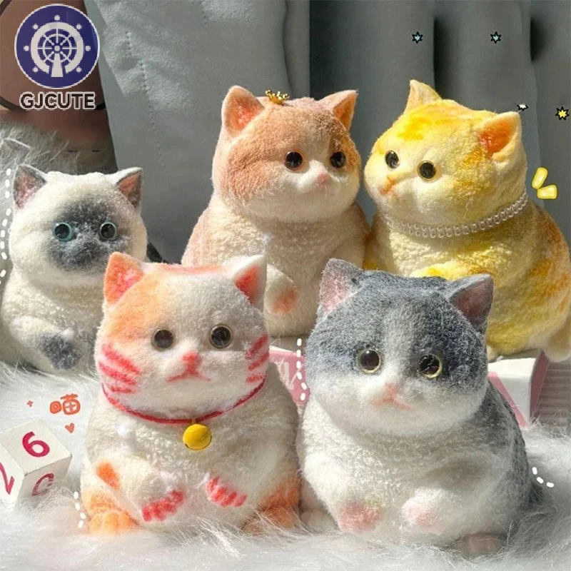 Taba Cute Chubby Cat Orange Cat Plush Soft Sticky Toys Girl Kids Birthday Gift Fidget Toy Anti-depression Pet Ornaments Gifts