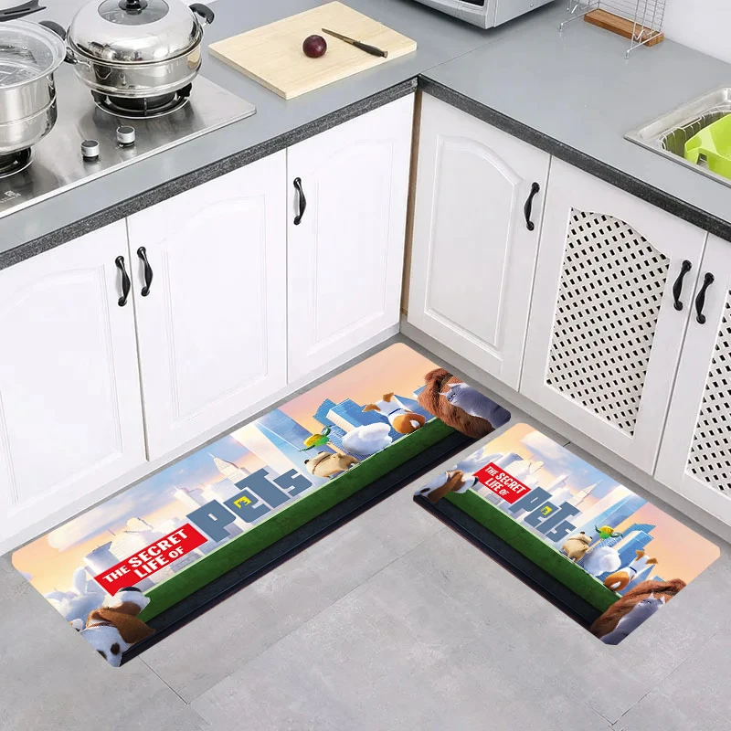 Cartoon S-Secret L-Life of Pets Room Mats Floor Mat Balcony Home Kitchen Carpet Carpets Rugs Doormat Entrance Door Foot Rug Bath