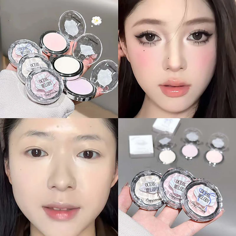 1Pc Cappuvini Highlighter Palette – Matte Face Eyeshadow, Pigment Brightening Contour Concealer Long-Lasting Cosmetic