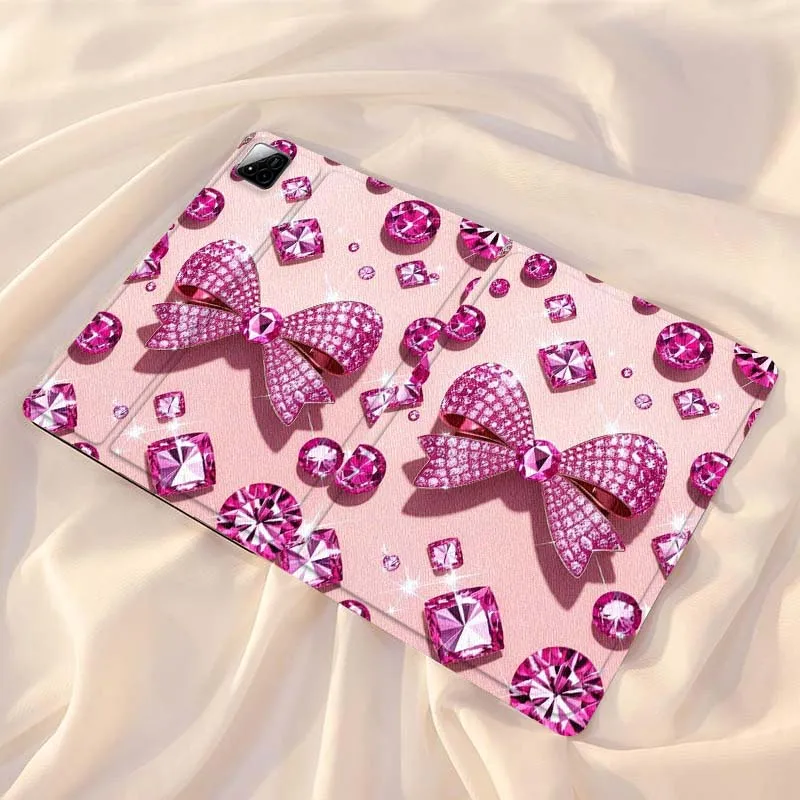 

Luxurious bow pattern For Xiaomi Redmi Mi Pad 4 5 6 7 8 K SE Mini Pro Plus Max 10.1 11.2 inch Tablet Case
