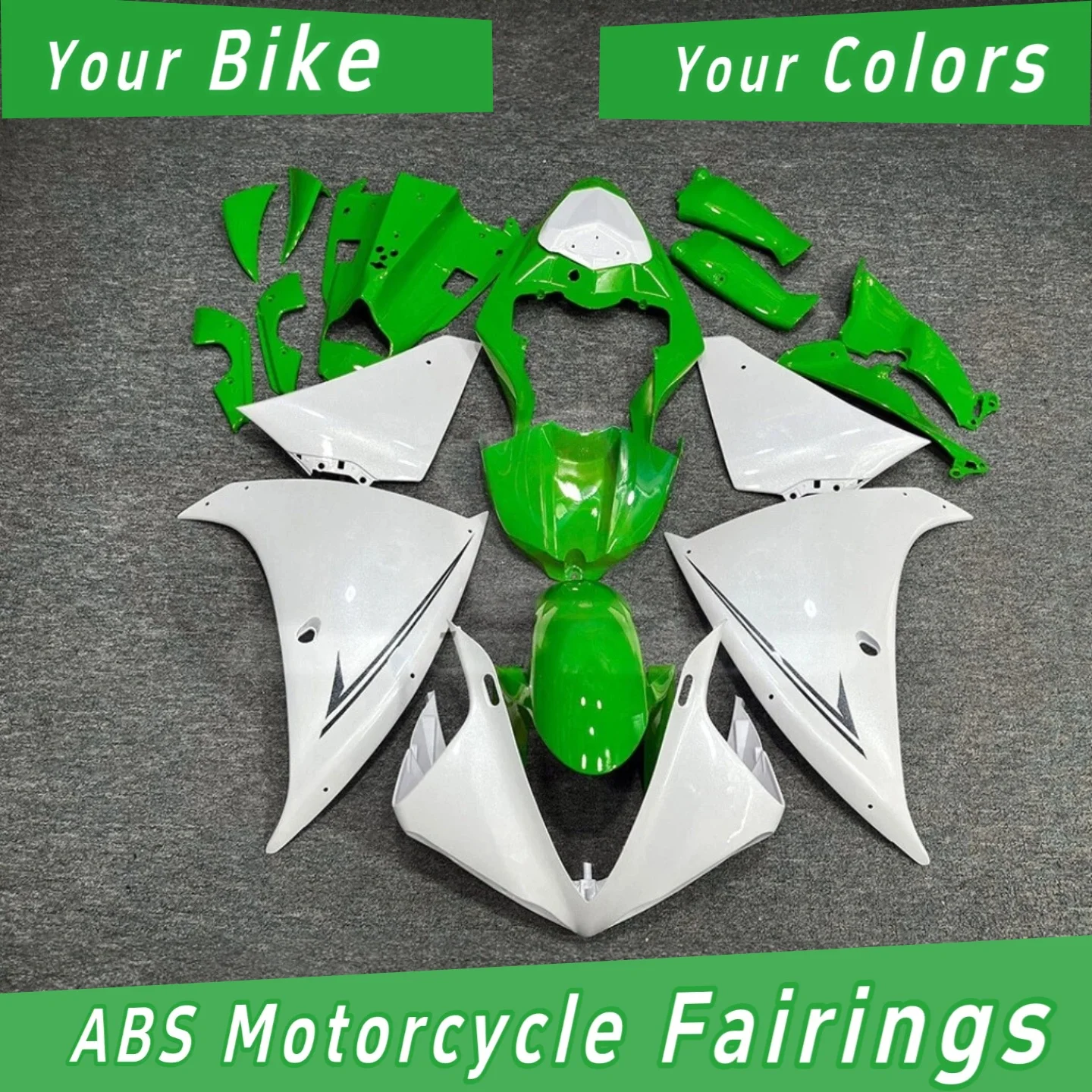 Aftermarket Cover Kit for Yamaha YZFR1 2009-2011 - High Durability Motorcycle Fairing Precision Fit, Prime ABS Plastic Material