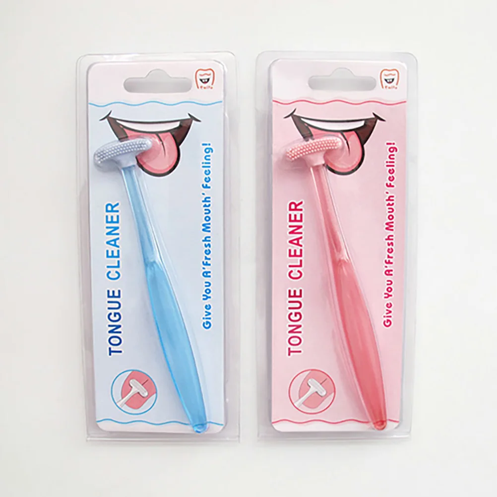 3 pezzi di strumento per la pulizia della lingua Il materiale avanzato previene l'alito cattivo raggiunge aree dure pulisce efficacemente i germi compatti per i viaggi