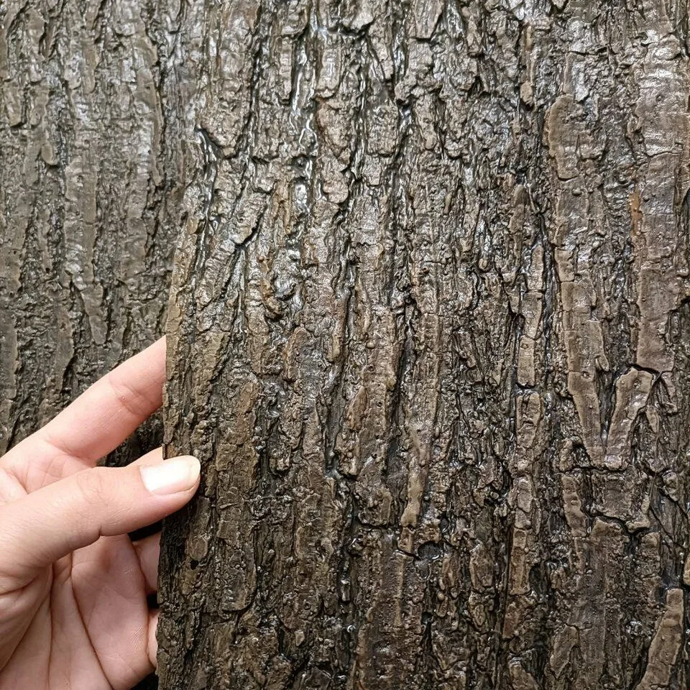 Preserved Moss Sheet - アクモティックシリコンフェイク樹皮ステッカー 模造樹皮カバー DIY トランクパイプツリー内側グリーン植物景観 自己粘着ステッカー