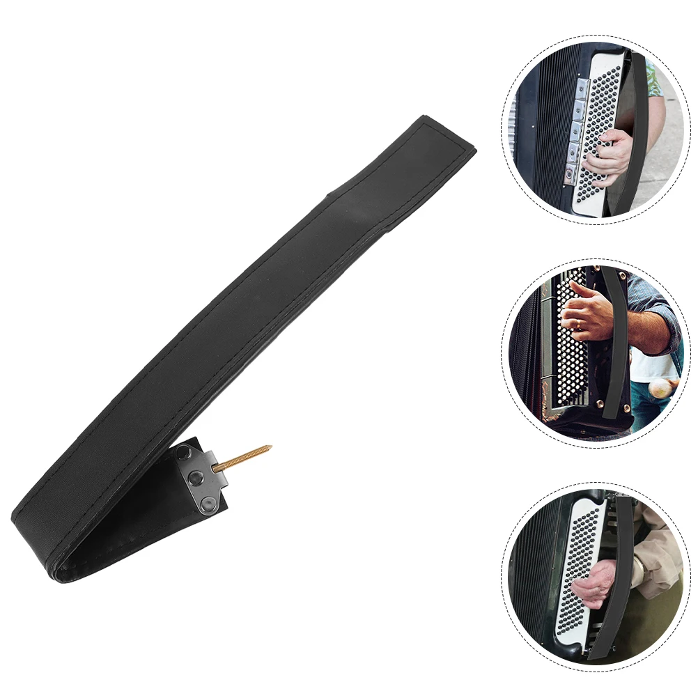 

Cowhide Bass Accordion Strap Belts Accessories Hand Black 80-96 Bass Lightweight Durable Practical InstallationAccordion Part