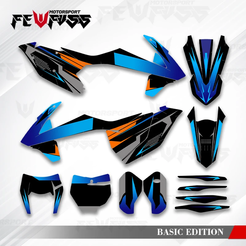 

Fewfuss Graphics Decals Stickers Motorcycle Background Custom For KTM SX SXF XC XCF 2016-2018 EXC EXCF XCW 2017-2019 013