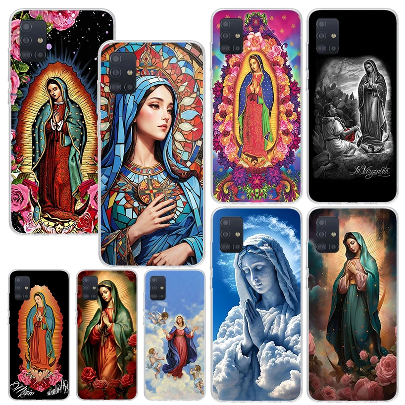 Virgin De Guadalupe Virgen Mary Phone Case For Samsung A51 A41 A31 A21S A11 A01 A71 A50S A40 A30S A20E A10S A70 A6 A7 A8 A9 Plus