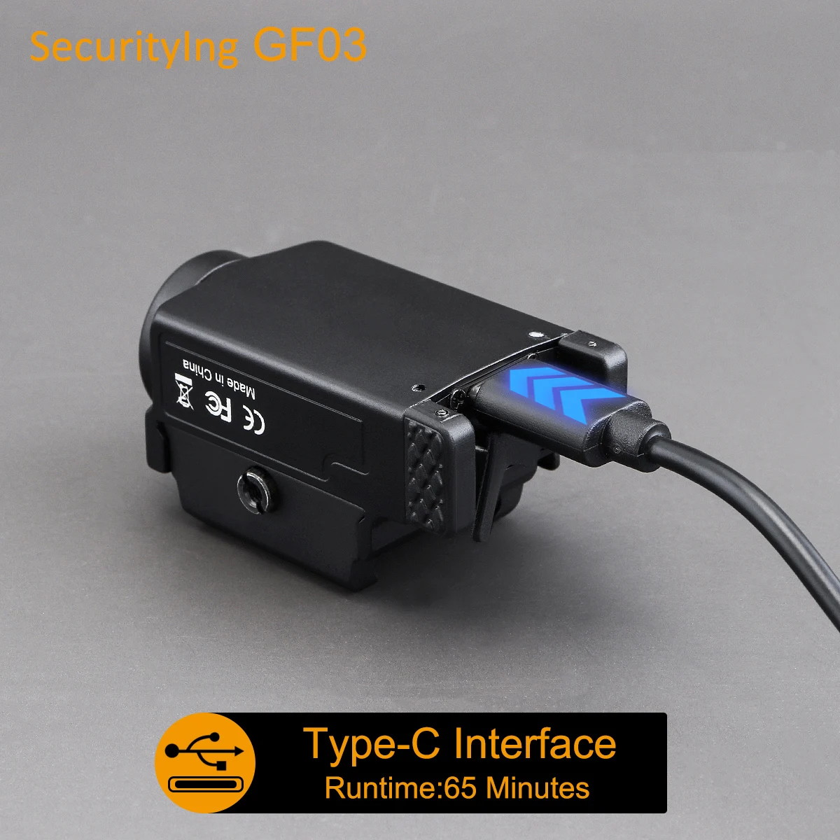 Imagem -04 - Mini Interruptor Rápido Picatinny Lanterna 800 Lumen Gun Light Lanterna Tática Usb Recarregável Luzes de Armas para Glock 17 19 22